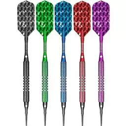 Click here to learn more about the Bottelsen Skinny's Tough Koat Coarse Knurl Soft Tip Darts.