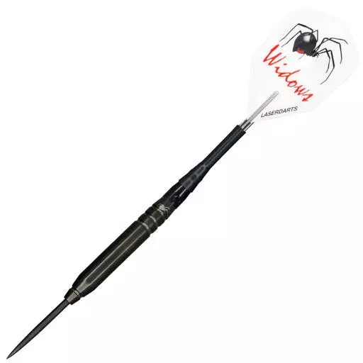 Laserdarts Black Widow Darts Smooth Barrel Fixed Point Steel Tip Darts