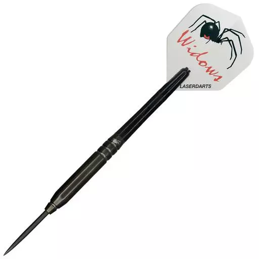 Laserdart Black Widow Moveable Point Steel Tip Dart - Ringed