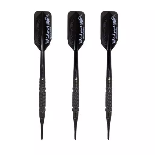 Laserdart Black Widow Soft Tip Darts - Knurled Barrel