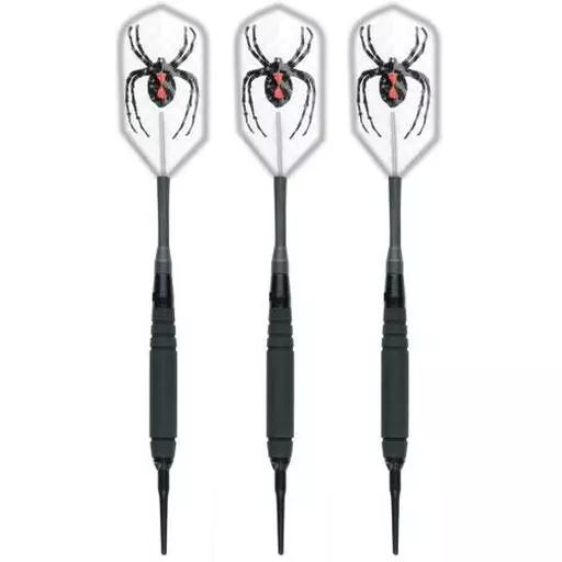 Laserdart Black Widow Soft Tip Darts - Smooth Barrel 