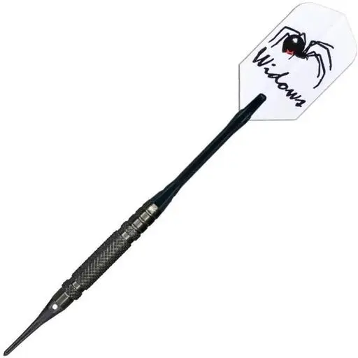 Laserdart Black Widow Soft Tip Darts - Knurled Barrel