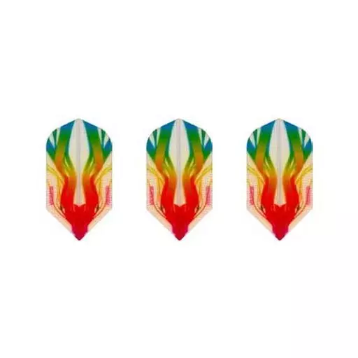 GLD Pentathlon Slim Dart Flights 30-2093 Rainbow Twist