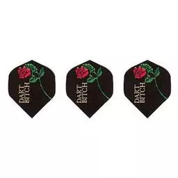 Click here to learn more about the GLD Black Dart Bitch with Rose - Poly-Royal 2619 Dart Flights.