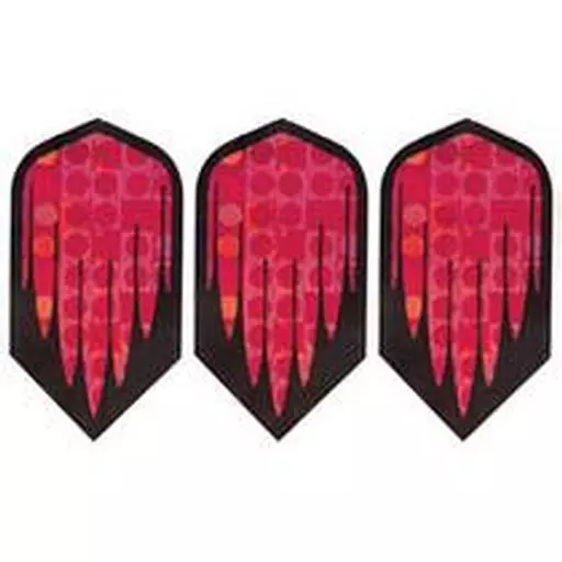 GLD Red with Black Streaks - 2-D Glitter 5176 Dart Flights