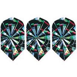 Click here to learn more about the GLD Broken Glass Dartboard 2-D Glitter Coal Cracker 5260 Dart Flights.