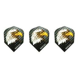 Click here to learn more about the GLD Black with Eagle Head Image - 9002 Dimplex Dart Flights.