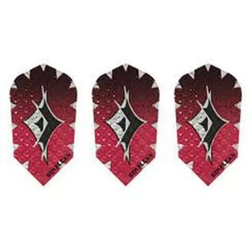 GLD Red, Black and Silver - Dimplex 9347 Dart Flights 