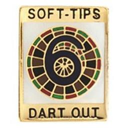 Click here to learn more about the Soft-Tips "6 Dart Out" Award Pin .