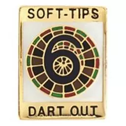 Click here to learn more about the Soft-Tips "6 Dart Out" Award Pin .