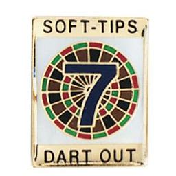 Click here to learn more about the Soft-Tips "7 Dart Out" Award Pin .