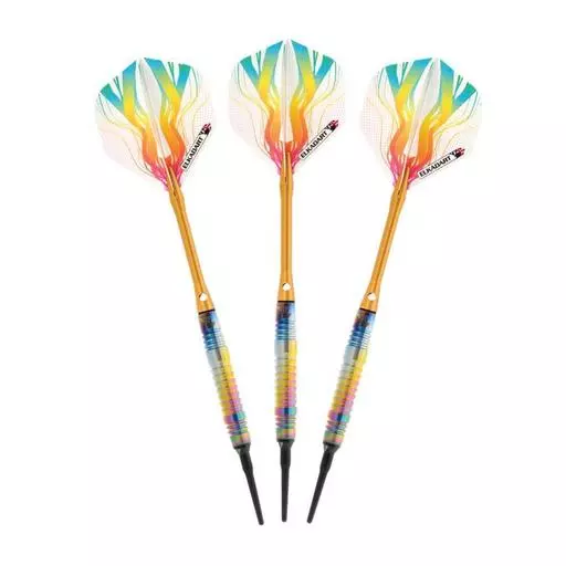 Elkadart Rainbow 90% Tungsten Soft Tip Darts 