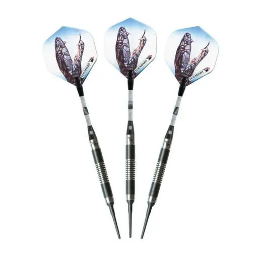 Elkadart Black Mamba 80% Tungsten Soft Tip Darts Thin Barrel