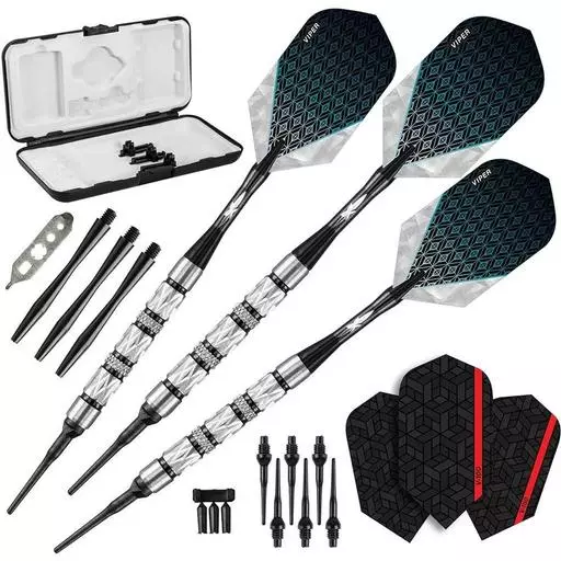 Viper Diamond Darts 90% Tungsten Soft Tip Dart Set Black Rings