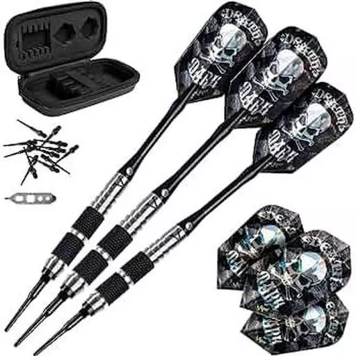 Viper Desperado 80% Tungsten Death Mark Soft Tip Darts 1 Knurled Ring 18 Grams
