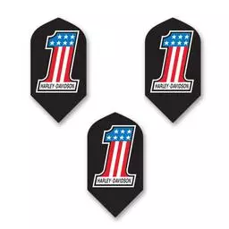 Click here to learn more about the Harley Davidson #1 Slim Dart Flights.