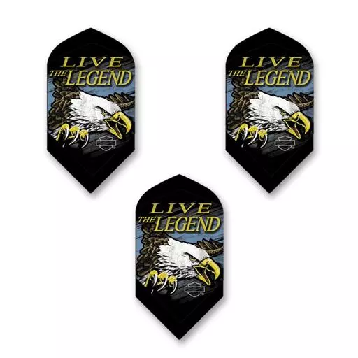 Dart World Harley Davidson Live the Legend Eagle Slim Dart Flights