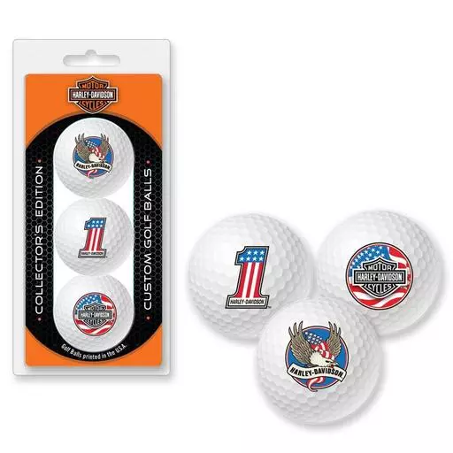 Harley Davidson Collectors Edition Golf Ball Tri Pack