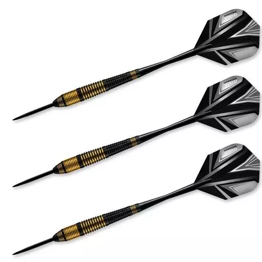 Harrows Vivid Brass Steel Tip Darts Black