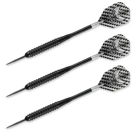 Harrows Black Arrow Steel Tip Darts Coarse Knurl