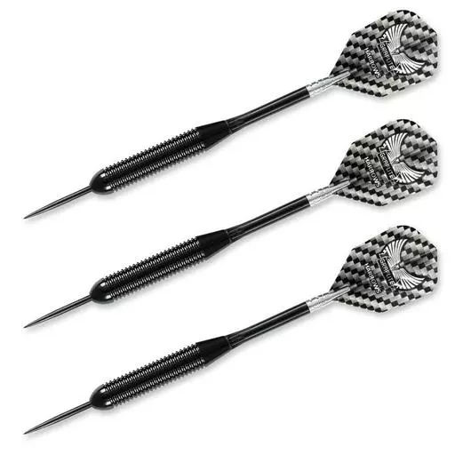 Harrows Black Arrow Steel Tip Darts Ringed Knurl