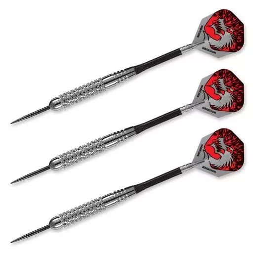 Harrows Silver Arrow Steel Tip Darts Coarse Knurl