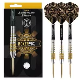 Click here to learn more about the Harrows Anniversary Edition Boxer Bomb 90% Tungsten Steel Tip Darts.