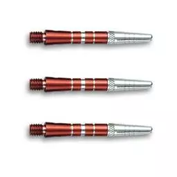 Click here to learn more about the Top Spin Grooved Short Red 2BA Dart Shafts.