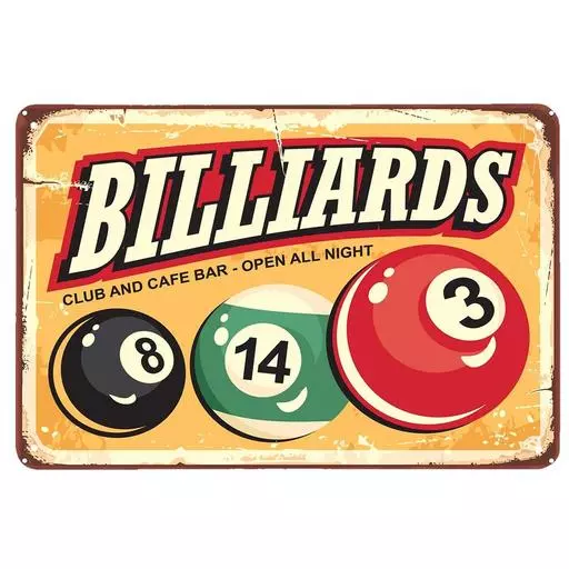 DART ADDICT BILLIARDS CLUBS AND CAFE BAR VINTAGE SIGN