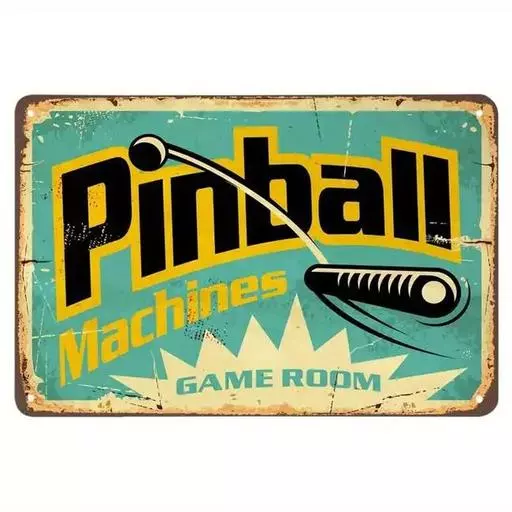 DART ADDICT PINBALL MACHINES GAME ROOM VINGAGE SIGN