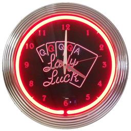 Click here to learn more about the Lady Luck Neon Clock.