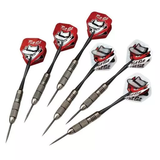 Fat Cat Twin Pack Steel Tip Darts 19 Grams