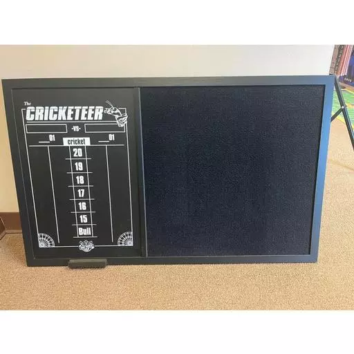 Dart World Backboard/Scoreboard Combo - Black